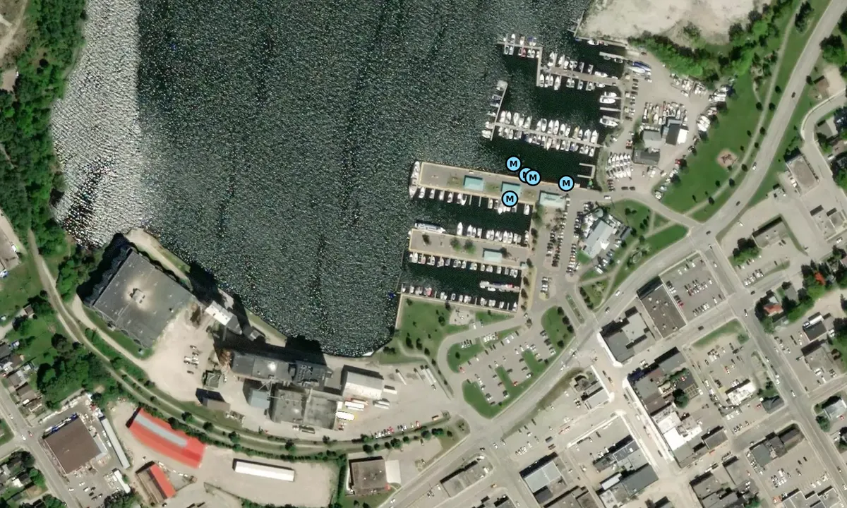 Satelite image of Midland Harbour - Simcoe