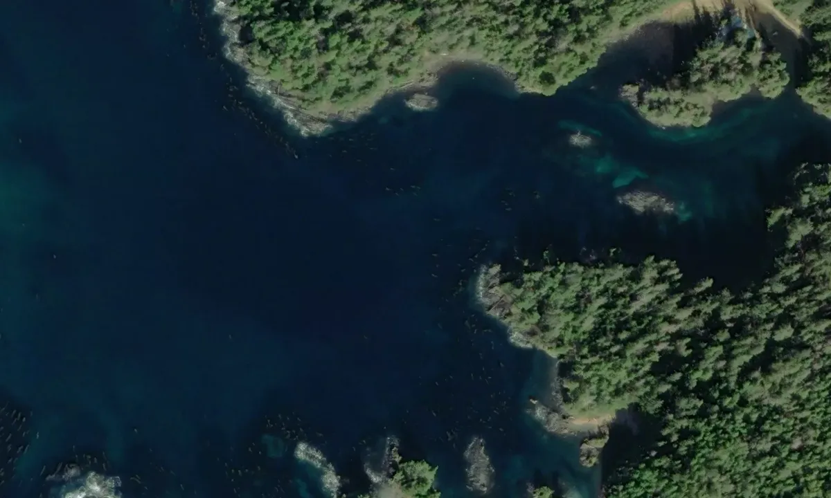 Satelite image of Mielkoi Cove