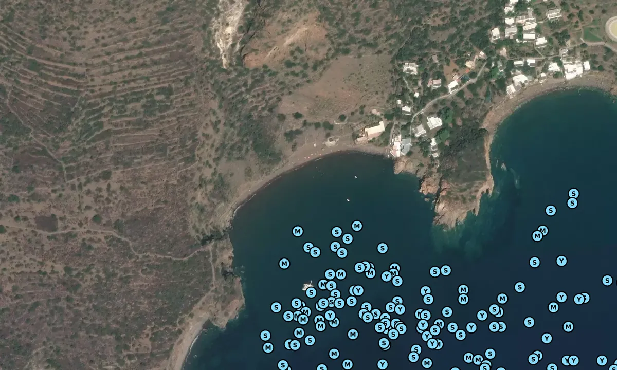 Satelite image of Milazzese Bay