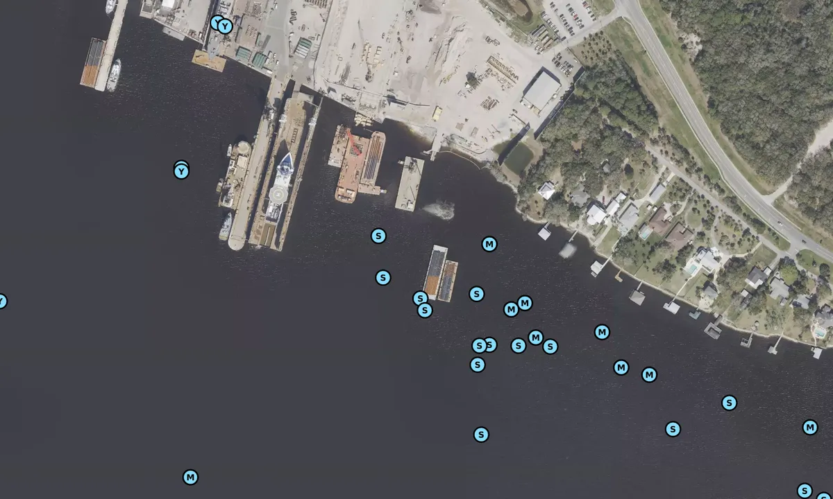 Satelite image of Mile Pt West