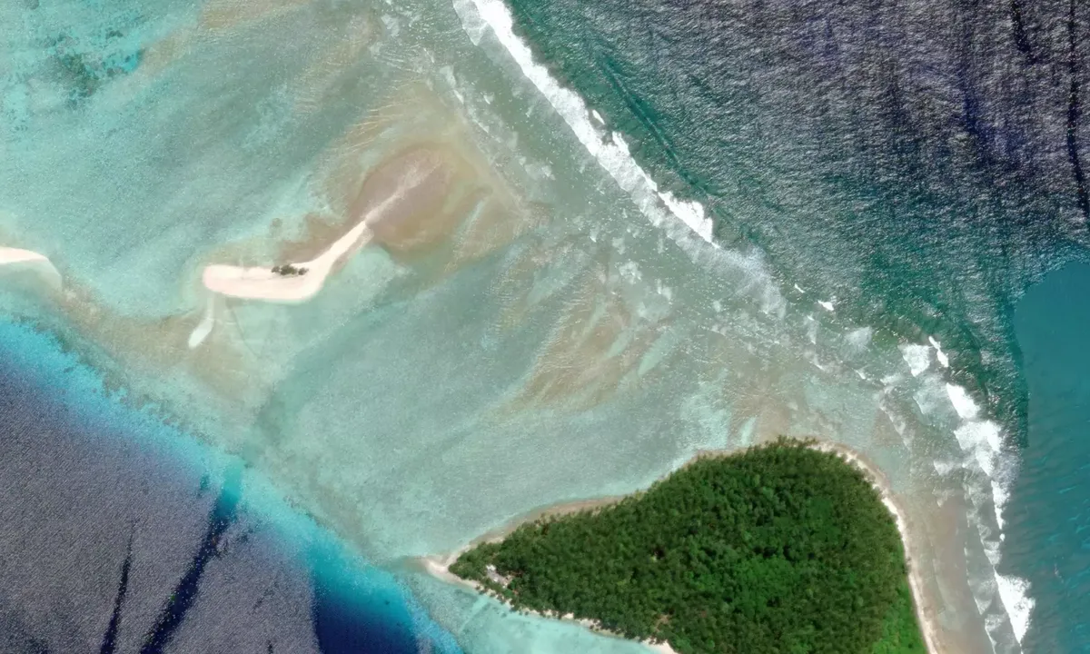 Flyfoto av Mili Atoll (North)
