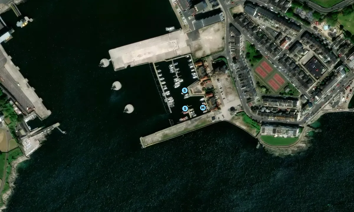 Satelite image of Millbay Marina Village
