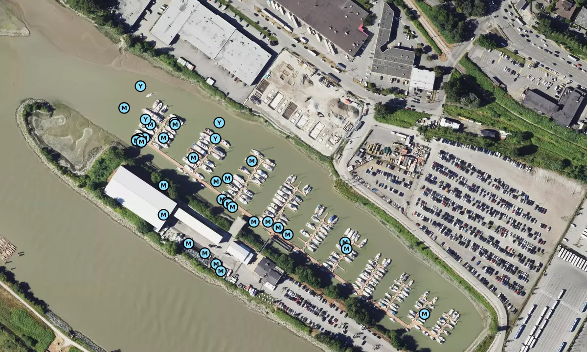 Satelite image of Milltown Marina
