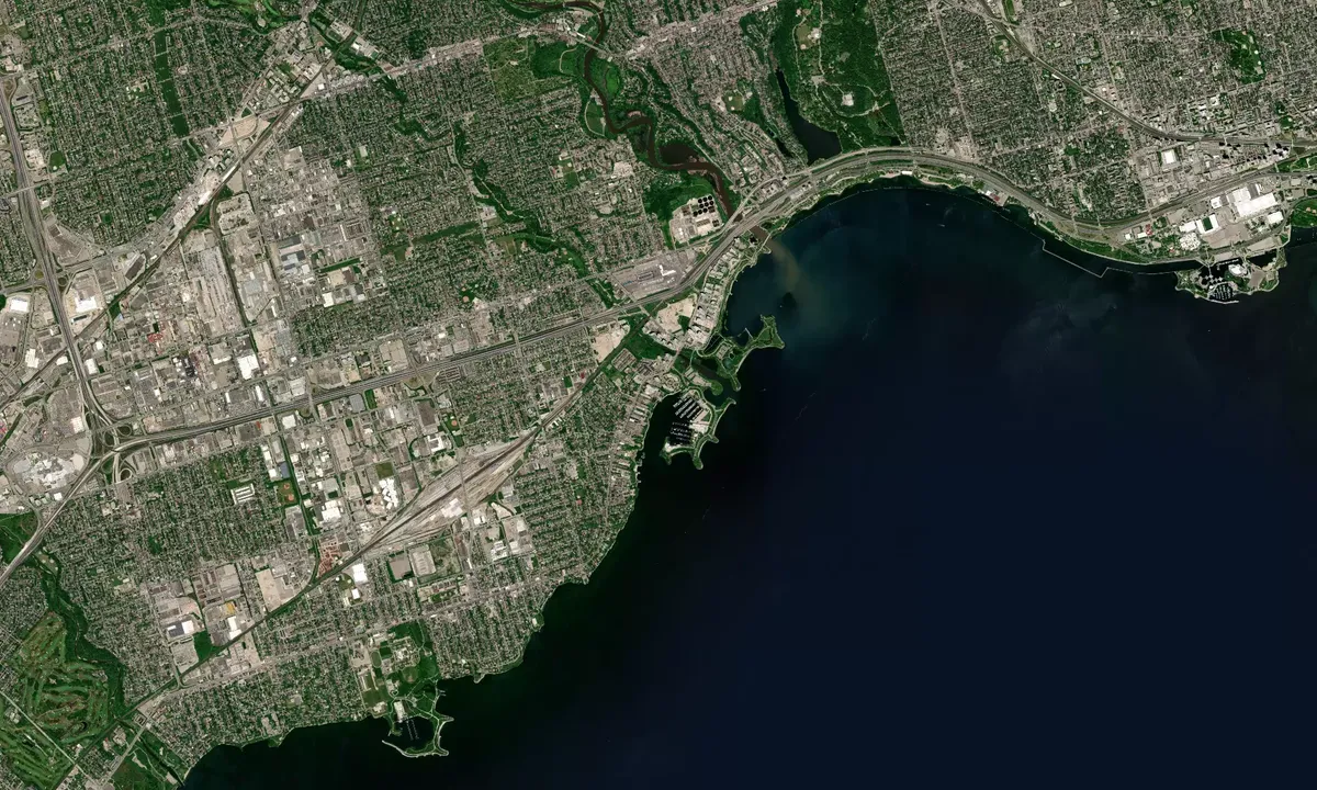 Flyfoto av Mimico Harbour