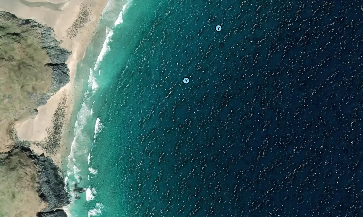 Satelite image of Mingulay East Bay