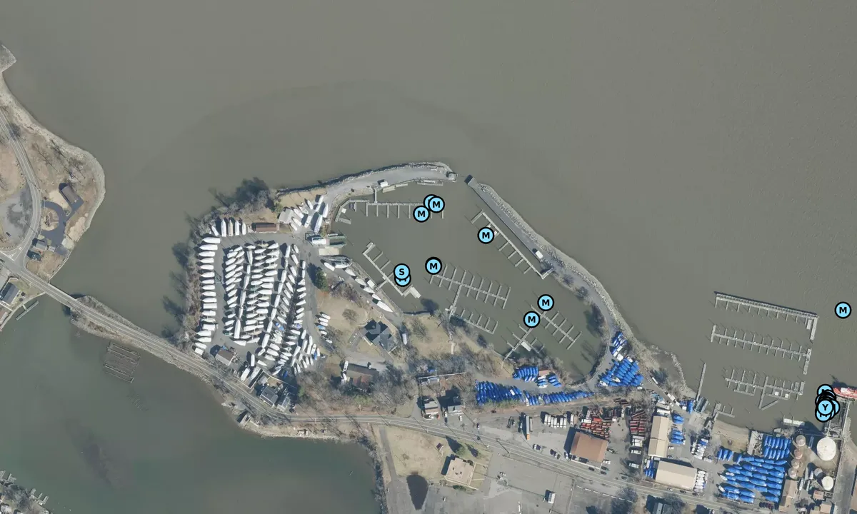Satelite image of Minisceongo Yacht Club