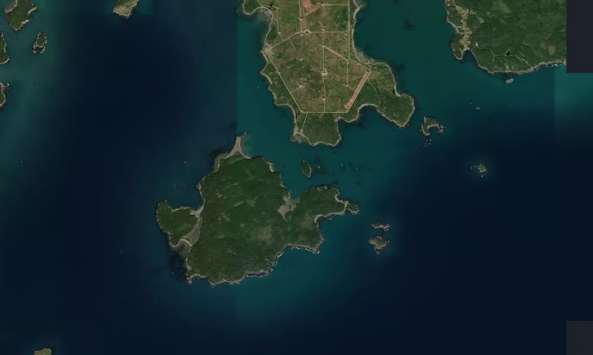 Flyfoto av Mink Island