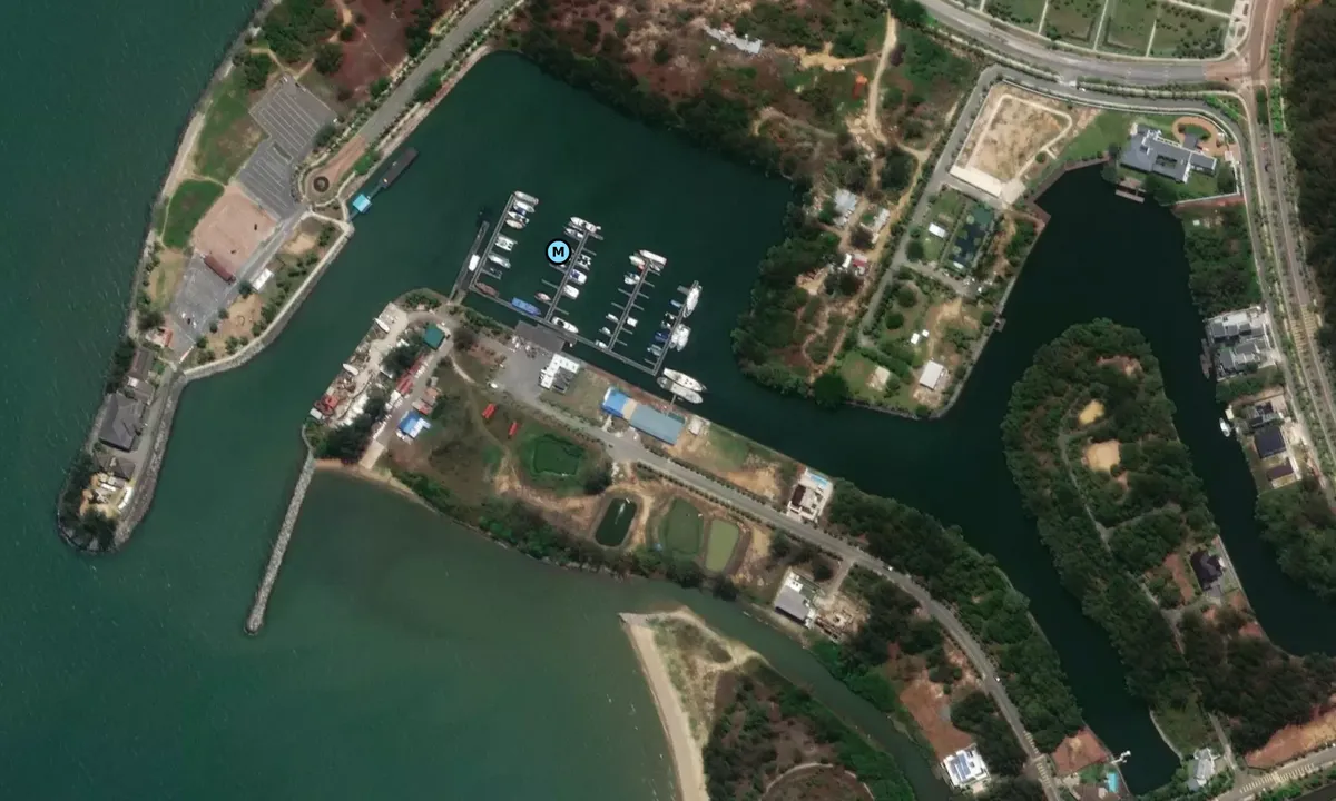 Satelite image of Miri Marina Borneo