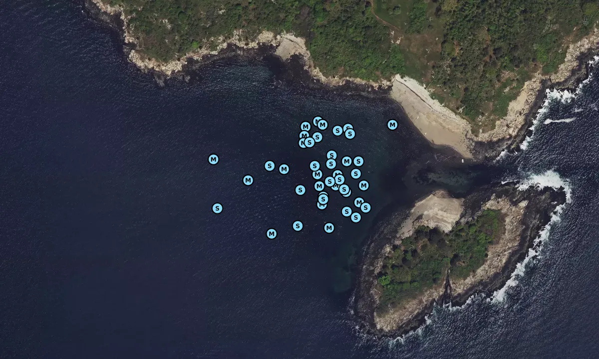 Satelite image of Misery Moorings