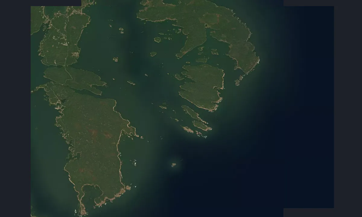 Flyfoto av Mistake Island Harbor