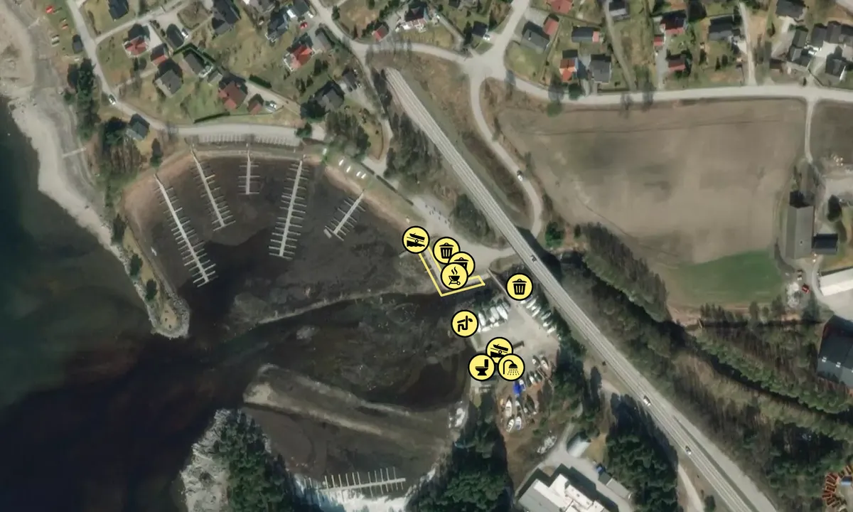 Satelite image of Moelv båthavn 