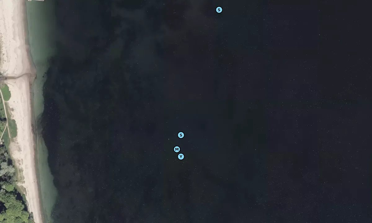 Satelite image of Moesgård Strand