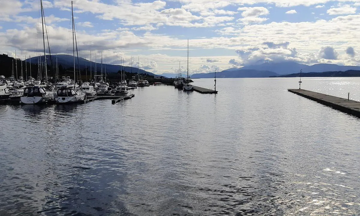 Molde Marina: Innseiling til havna.