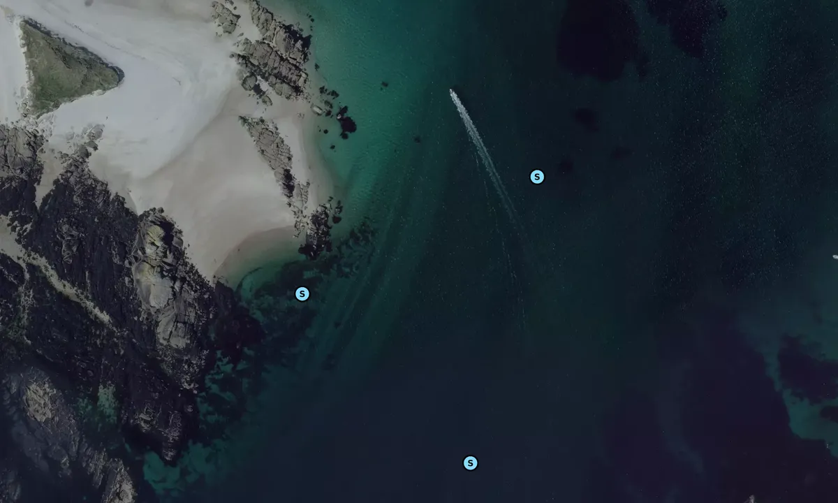 Satelite image of Molène