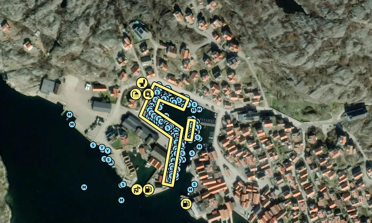 Satelite image of Mollösunds gästhamn