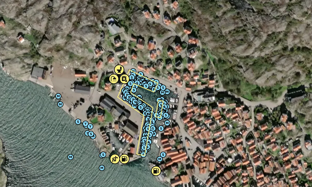 Satelite image of Mollösunds gästhamn