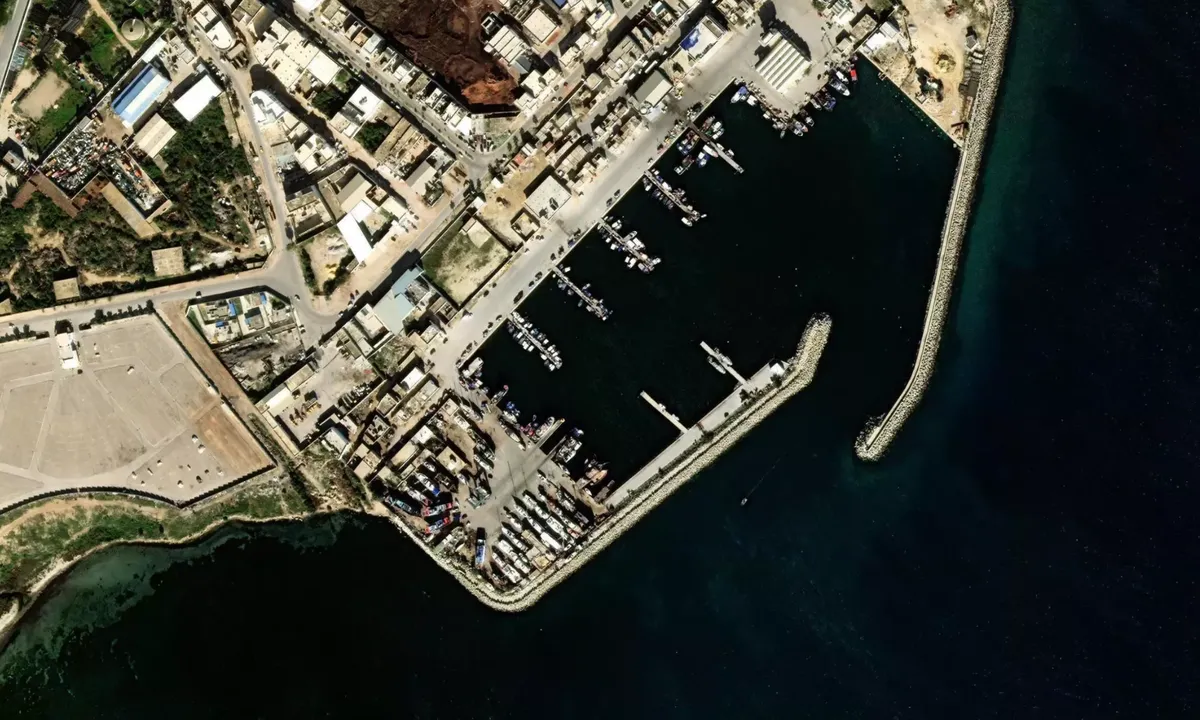 Flyfoto av Monastir - fishing harbor