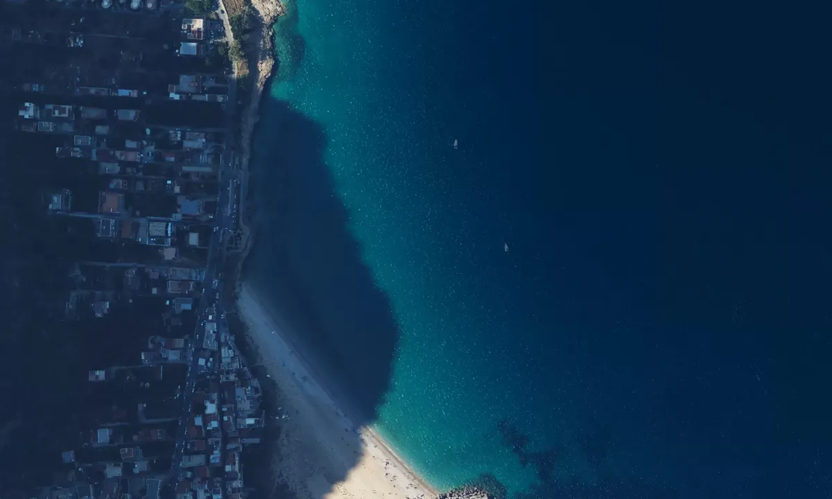Satelite image of Mondello Beach