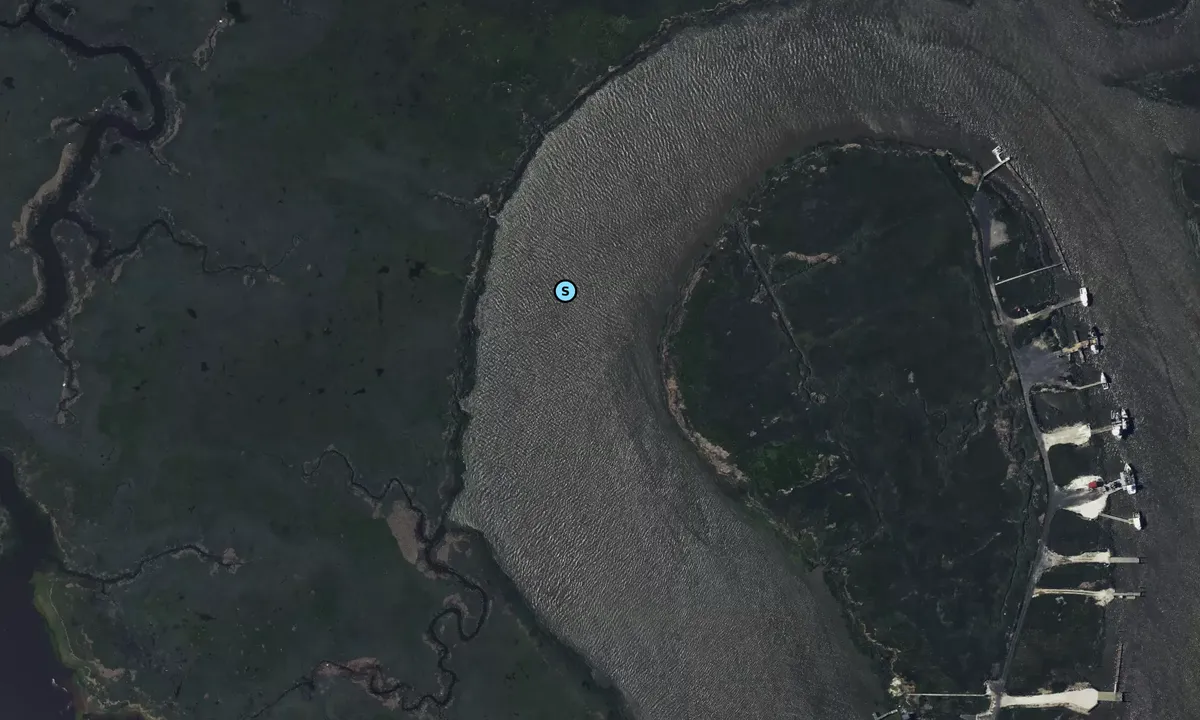 Satelite image of Money Island - Downe