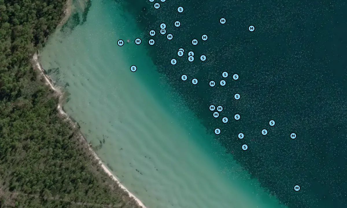 Satelite image of Monk Bay