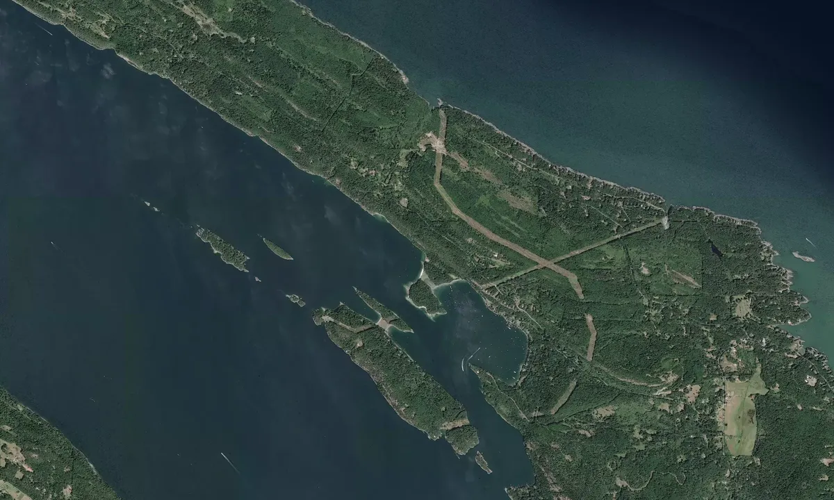 Flyfoto av Montague Harbour Marine Park - North