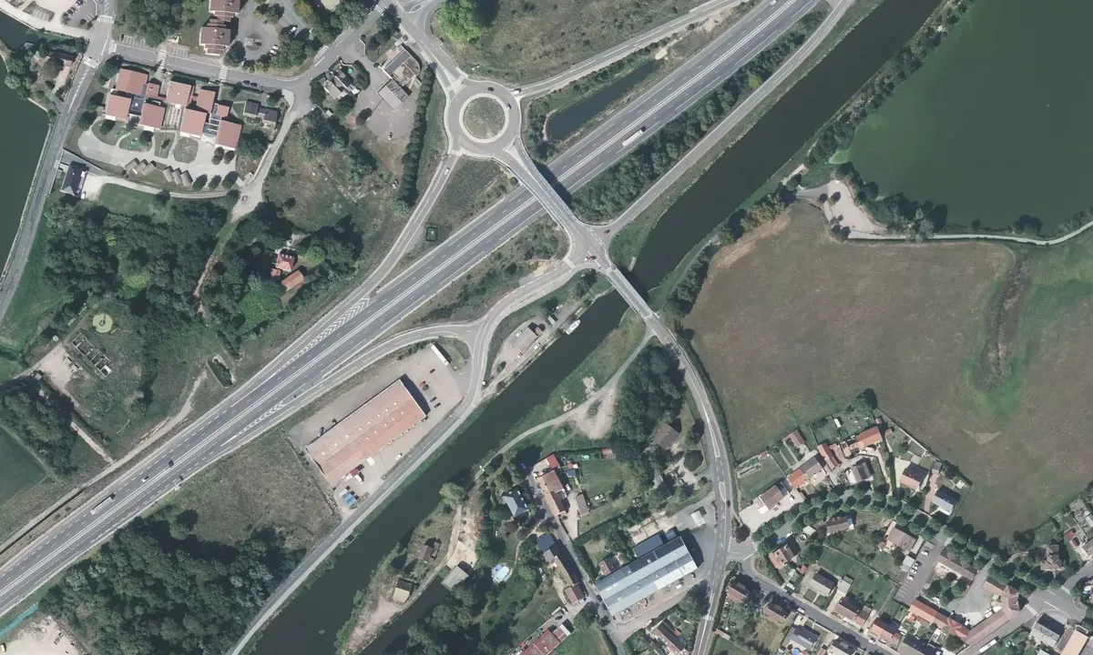 Satelite image of Montchanin VNF