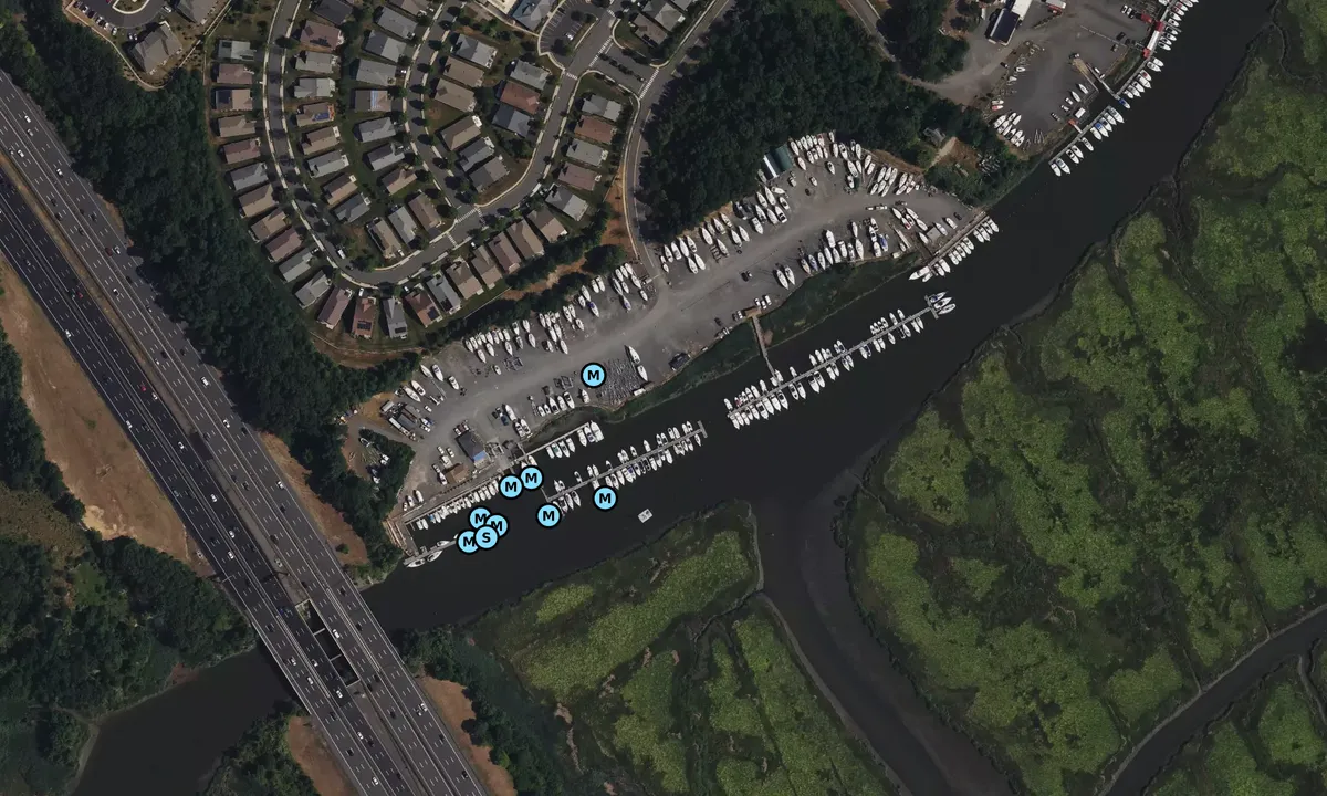 Satelite image of Morgan Marina - Middlesex