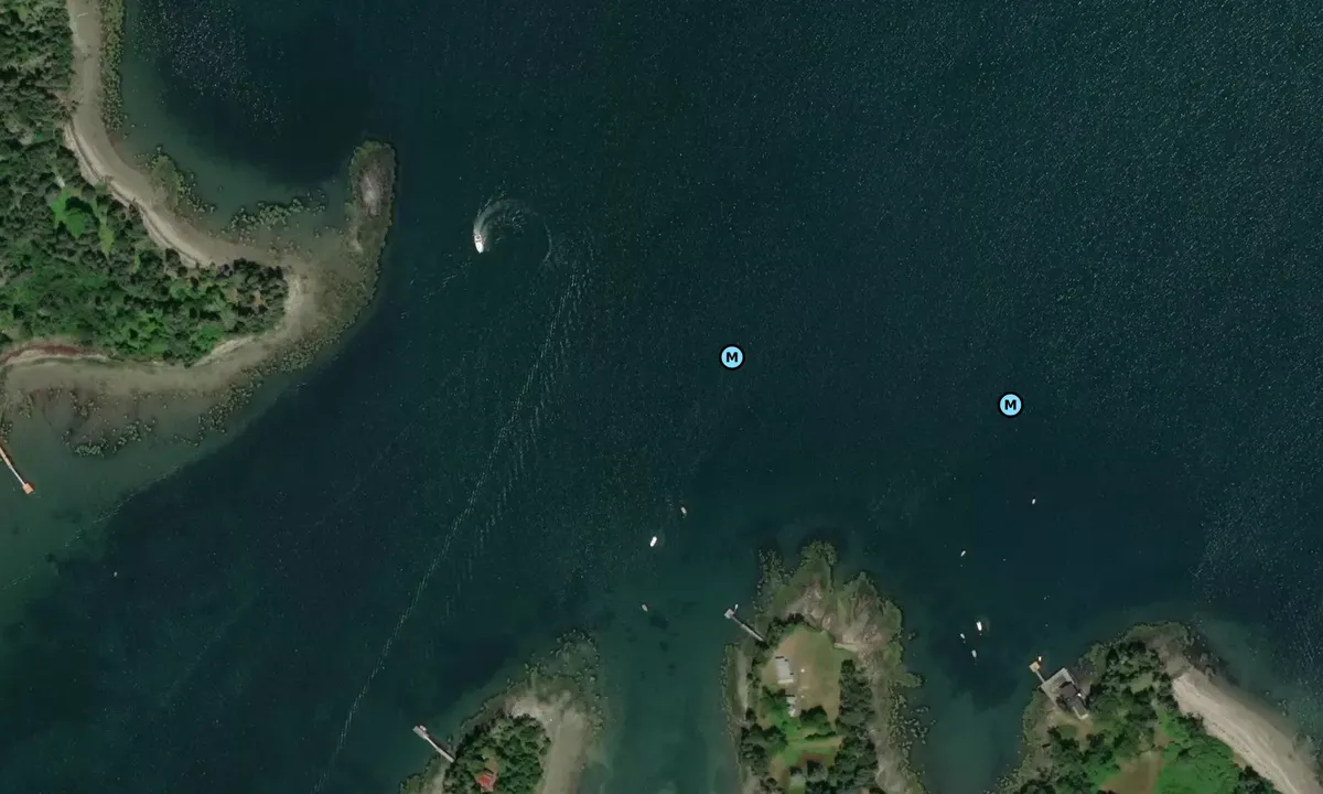 Satelite image of Morse Island Anchorage