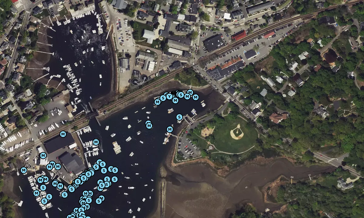 Satelite image of Morse Pier
