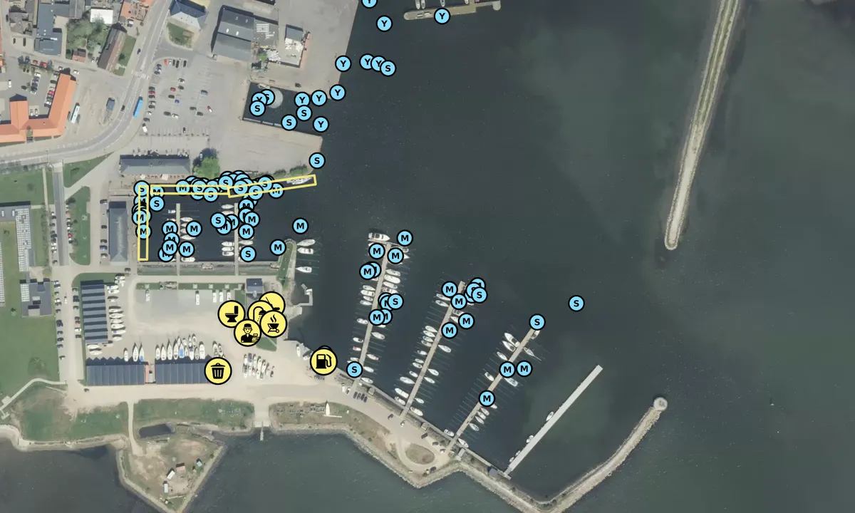 Satelite image of Morsø Sejlklub og Marina