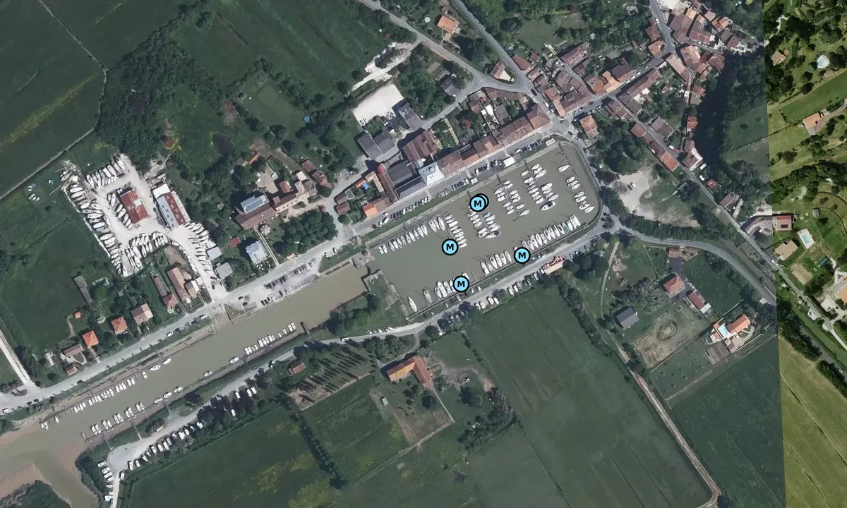 Satelite image of Mortagne sur Gironde 1