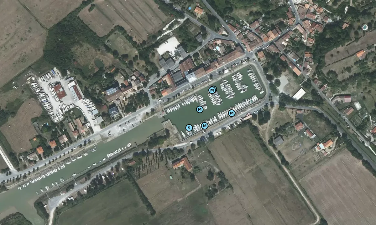 Satelite image of Mortagne sur Gironde 1