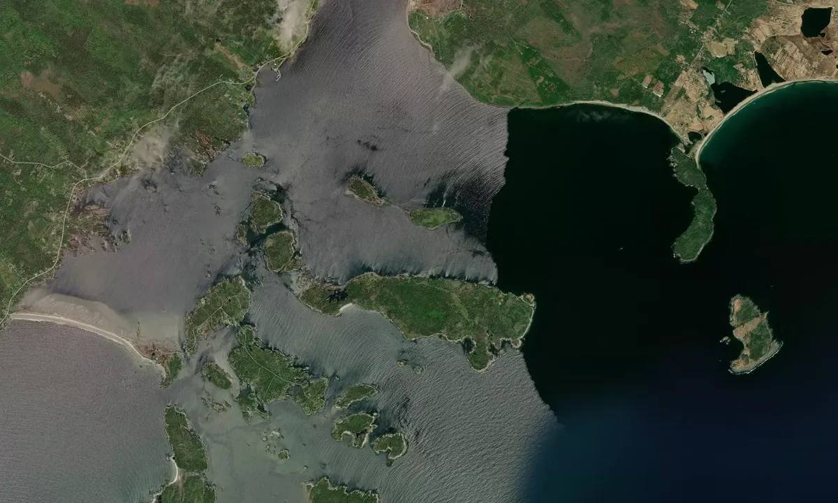 Flyfoto av Mosher Island North