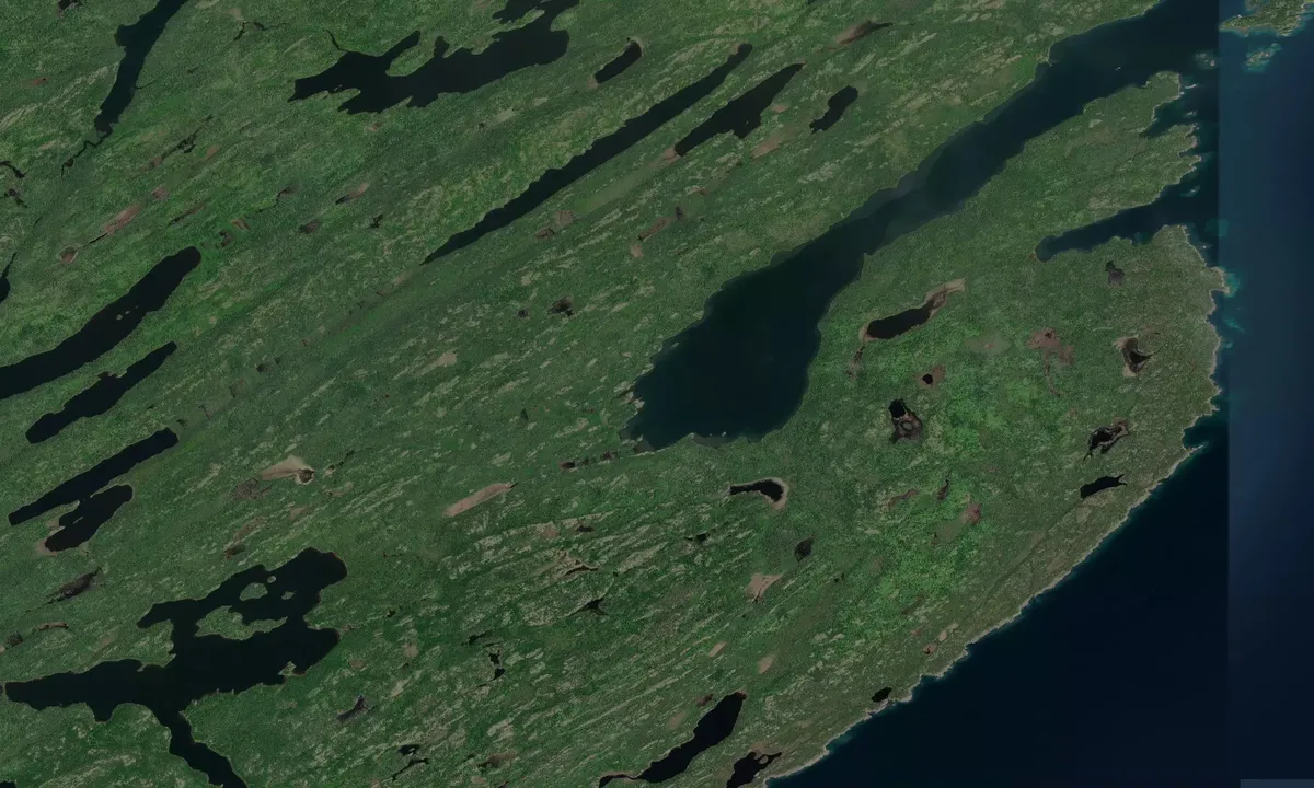 Flyfoto av Moskey Basin
