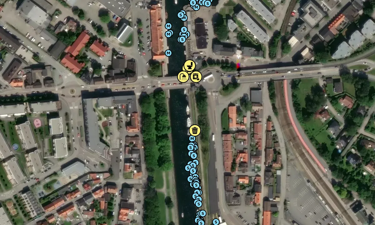 Satelite image of Moss Gjestehavn