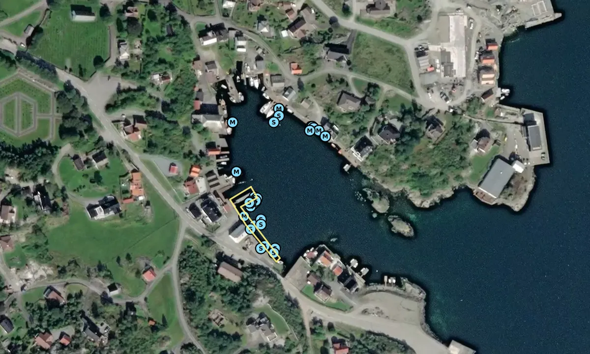 Satelite image of Moster Båtlag