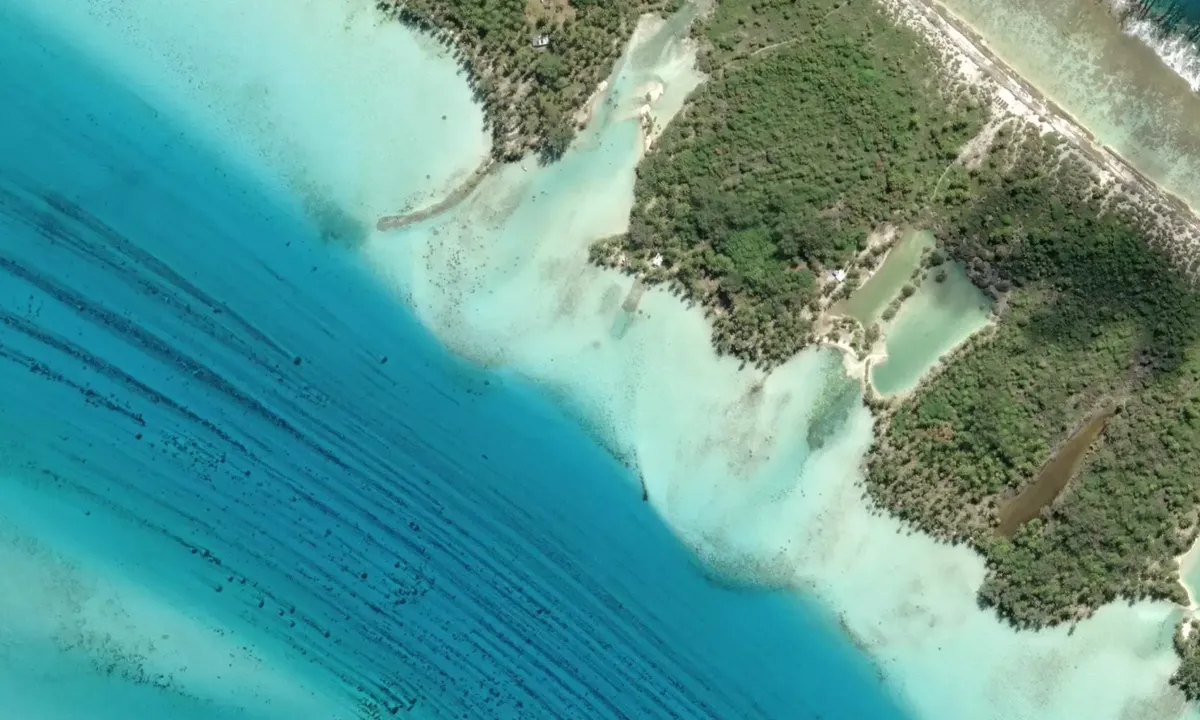 Satelite image of Motu Temahu