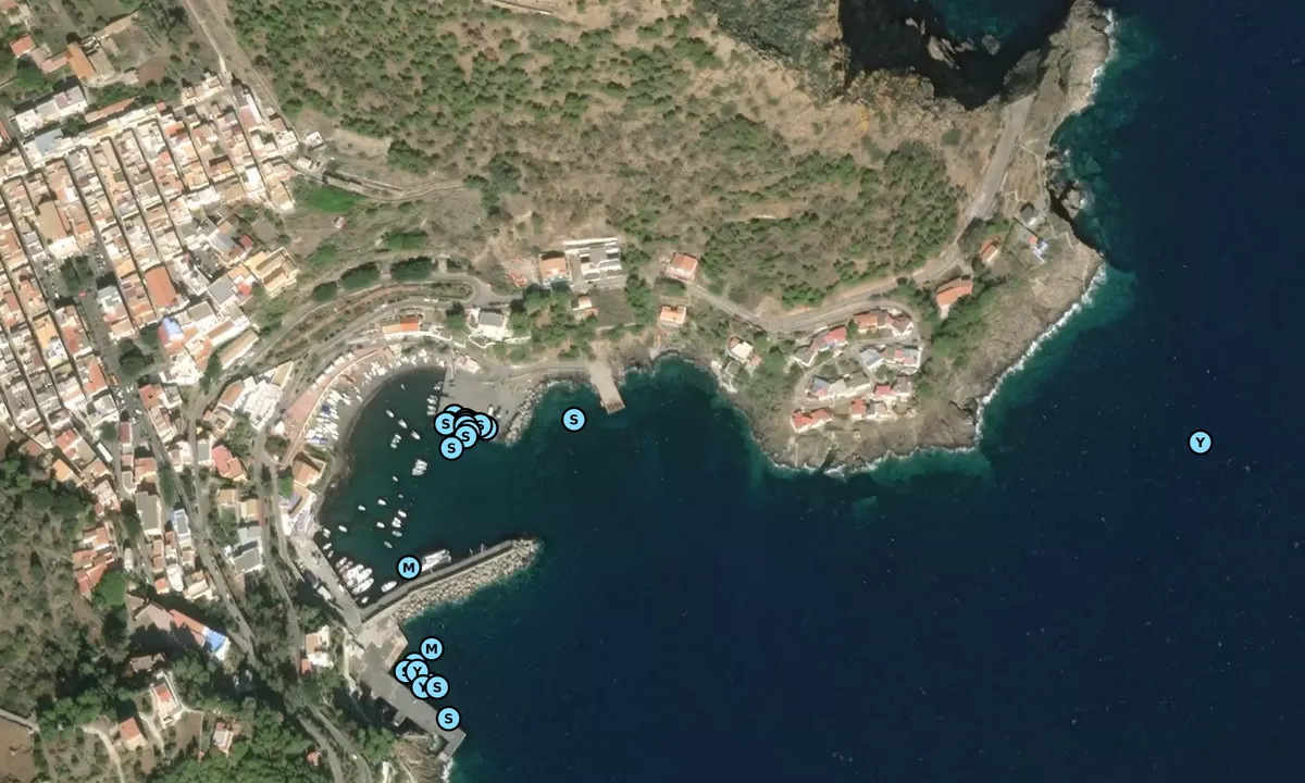 Satelite image of Mouillage de Ustica di Isola