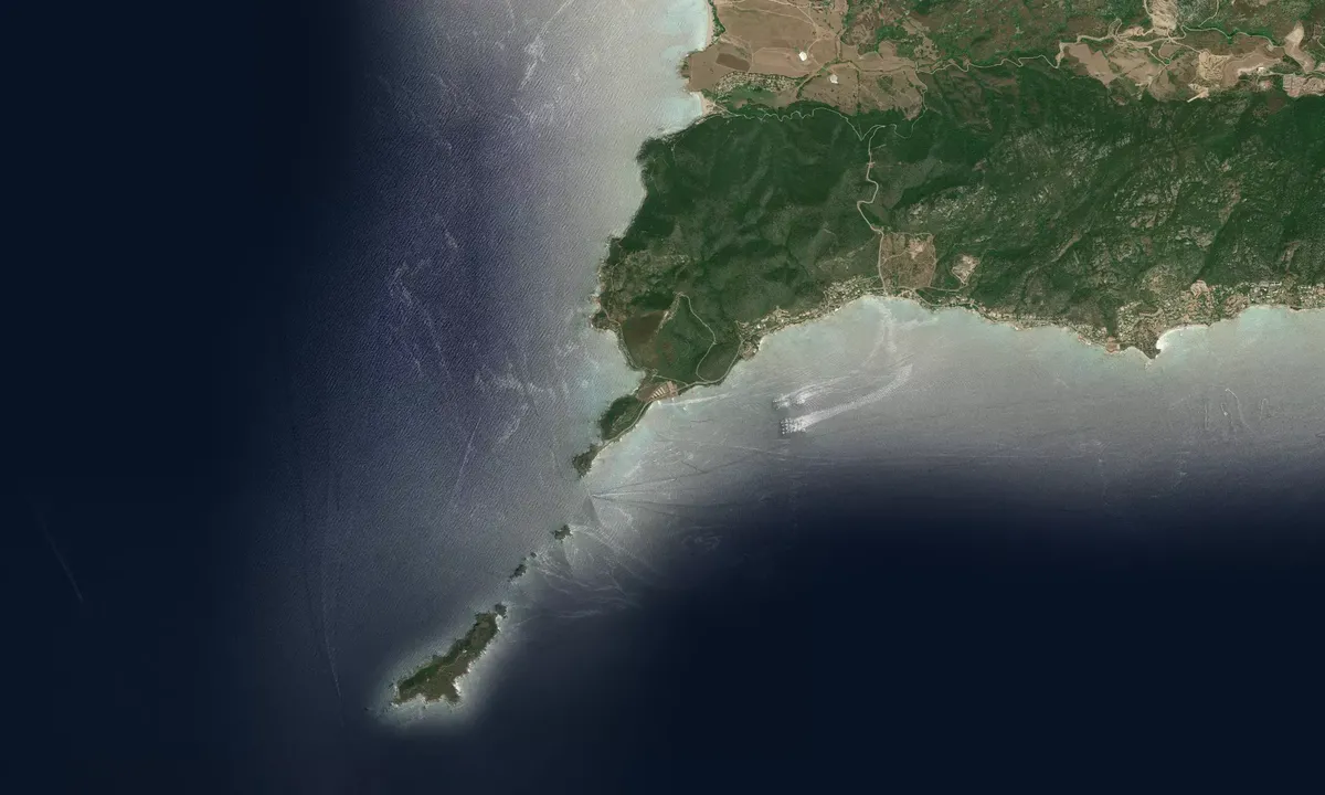 Flyfoto av Mouillage des Îles Sanguinaires