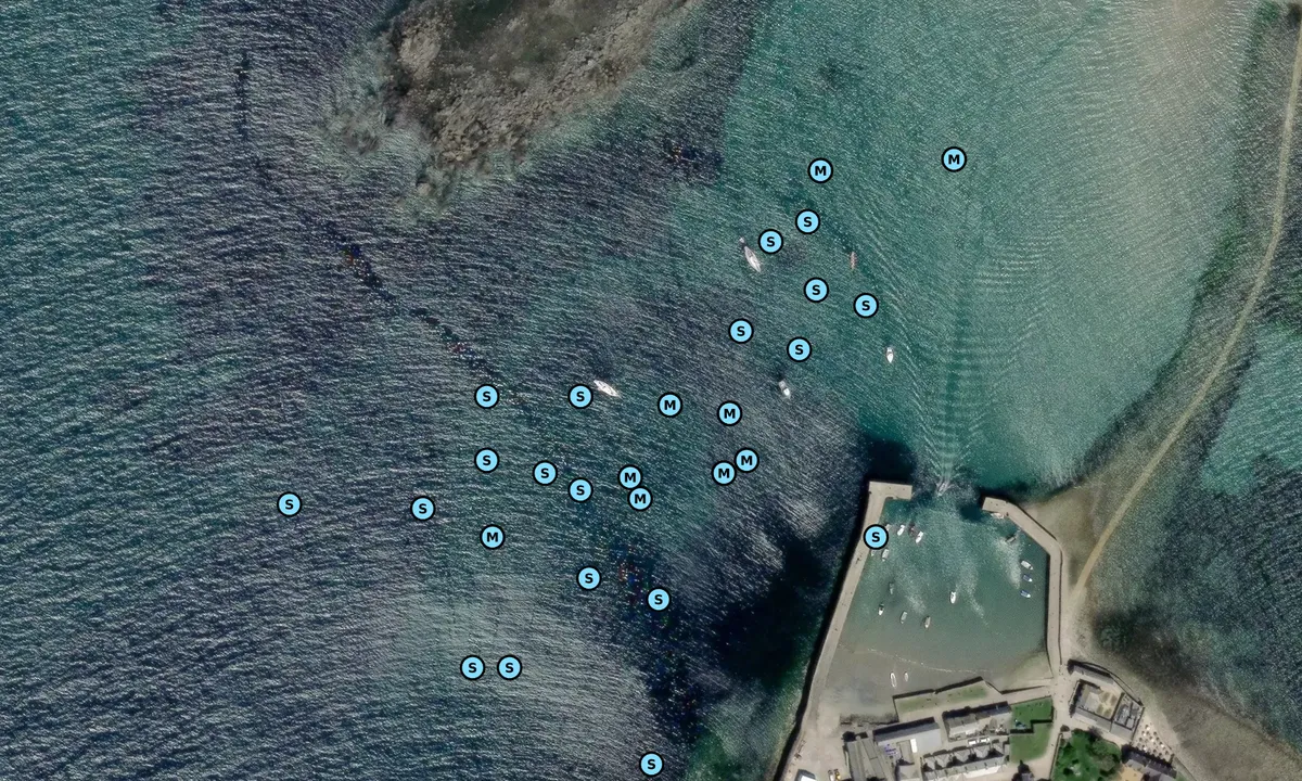 Satelite image of Mount's Bay