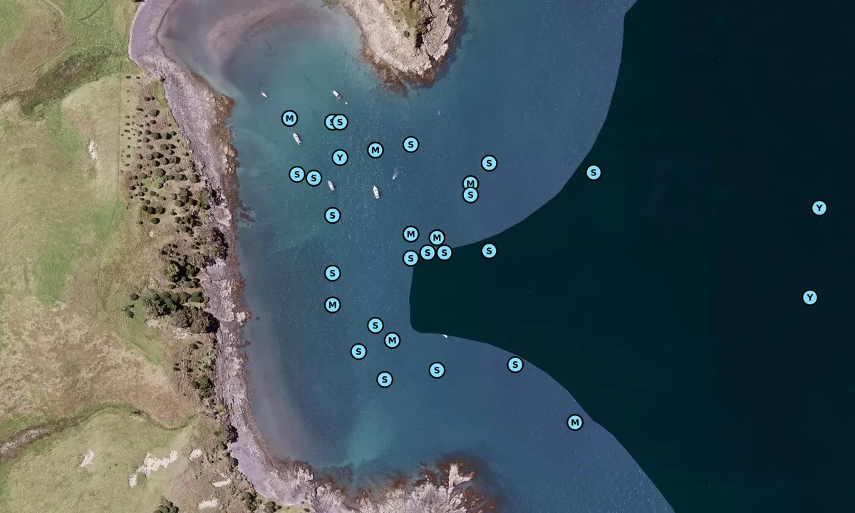 Satelite image of Mullet Bay