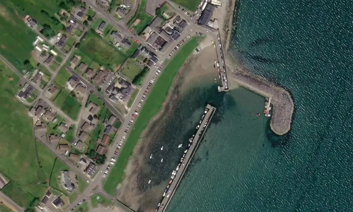 Satelite image of Mullughmore Harbour
