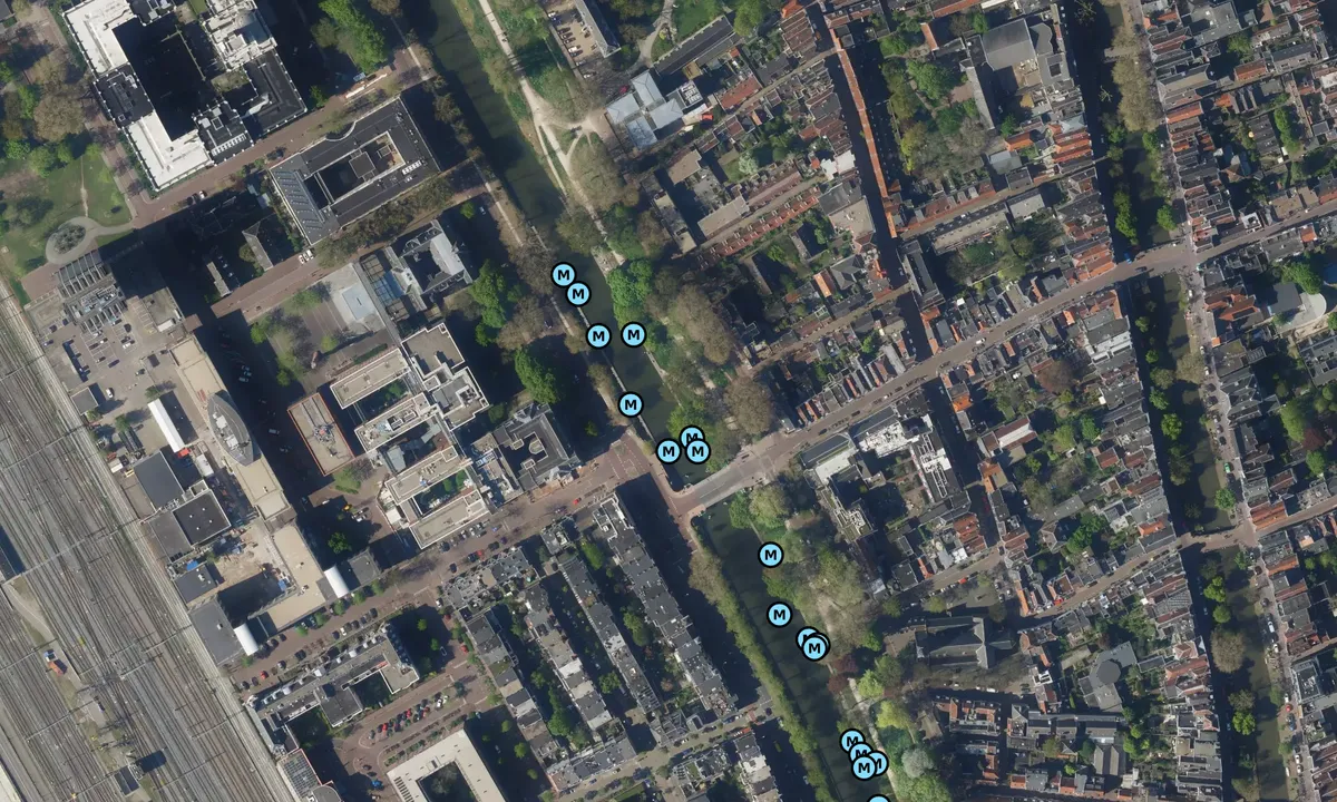 Satelite image of Municipal Mooring Utrecht (Singelgracht)