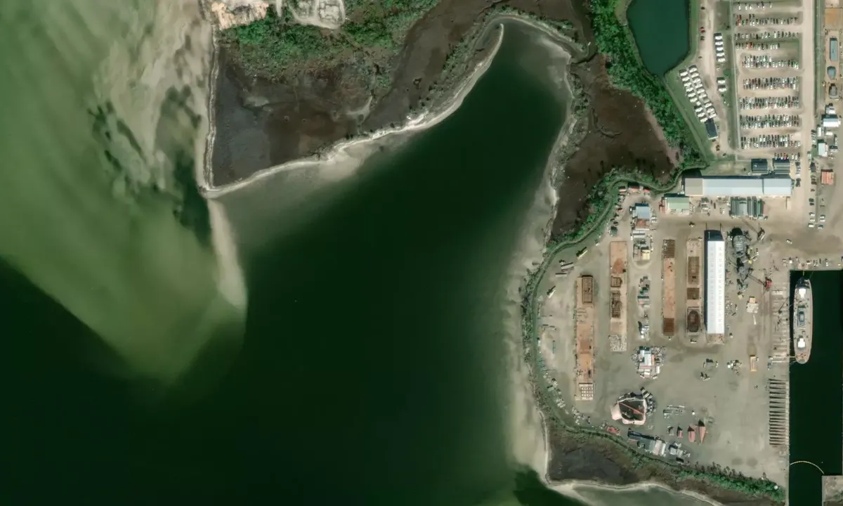 Satelite image of Murray Bayou