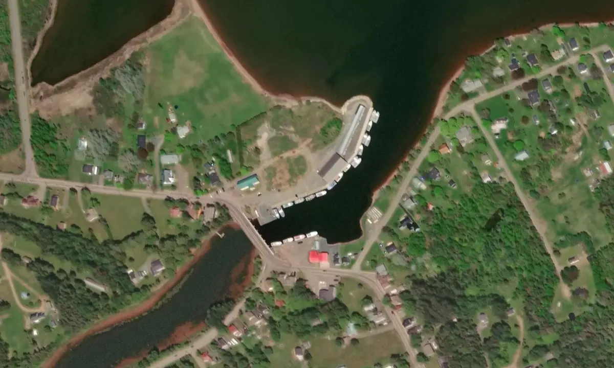Satelite image of Murray Harbour Marina