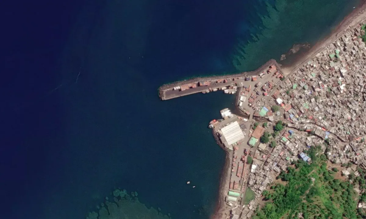 Flyfoto av Mutsamudu Port