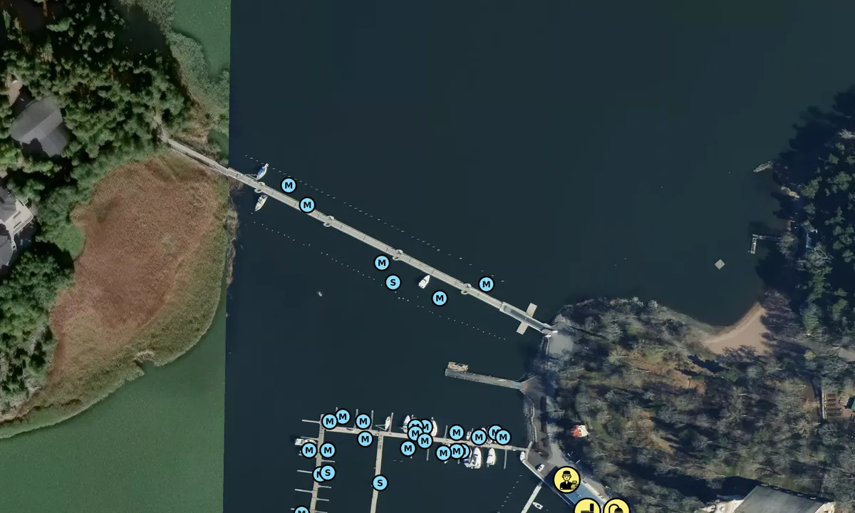 Satelite image of Muumimailma Harbour