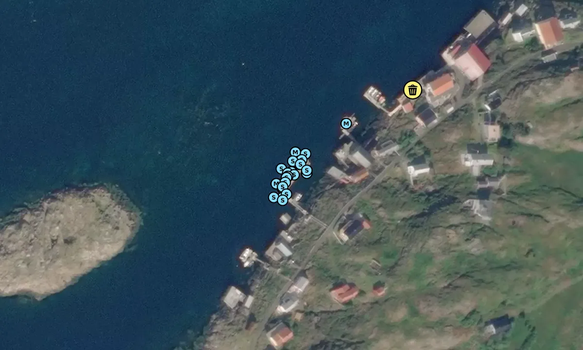 Satelite image of Myken