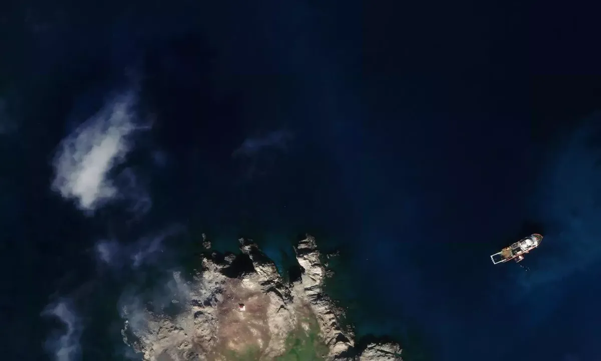 Satelite image of Mykonos 