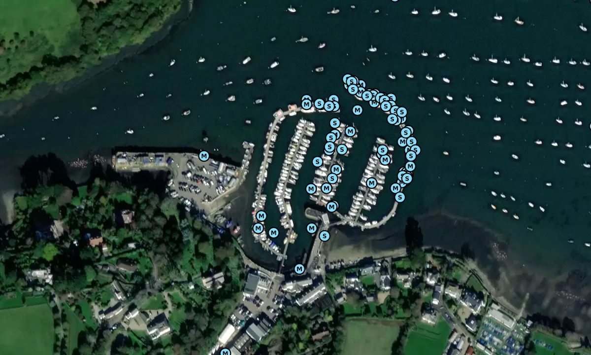 Satelite image of Mylor Yacht Harbour - Falmouth